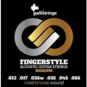 Galli GFS1256 Fingerstyle Nickel Bronze Medium Light kép