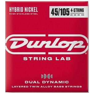 Dunlop DBHYN45105 Dual Dynamic Layered Twin Alloy Hybrid Wound 45-105 kép