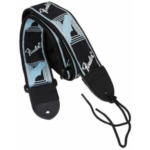 Fender Monogramm Strap Black-Grey-Blue kép