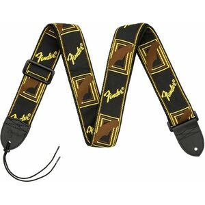 Fender Monogramm Strap Black-Yellow-Brown kép