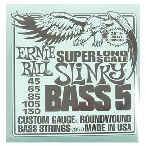 Ernie Ball 2850 Slinky Nickel Wound Super Long Scale 5-String Electric kép