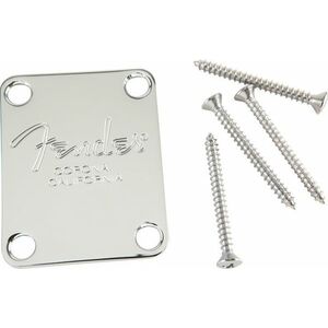 Fender 4-Bolt American Series Bass Neck Plate with Fender Corona Stamp kép
