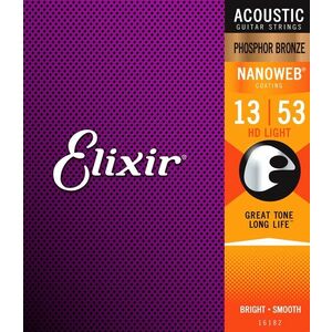 Elixir Nanoweb Phosphor Bronze HD Light kép
