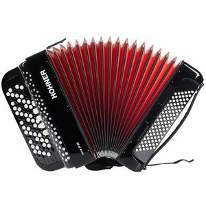 Hohner Nova III 96 black, B-stepped kép