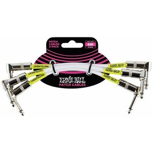 Ernie Ball 6" Patch Cable White - 3 Pack kép