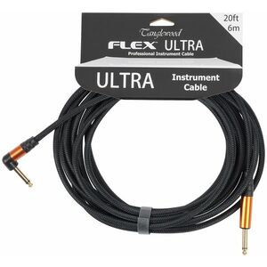 Tanglewood Flex Ultra Cable Carbon Black 6 m Angled kép