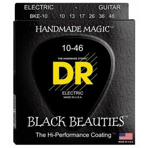 DR Strings Black Beauties BKE-10 kép