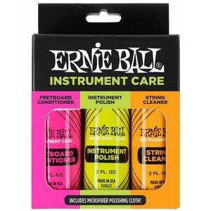 Ernie Ball Instrument Care 3-pack w/Microfiber Polish Cloth kép