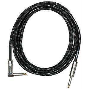 Cascha Standard Line Guitar Cable Angled Black Tweed 9m kép