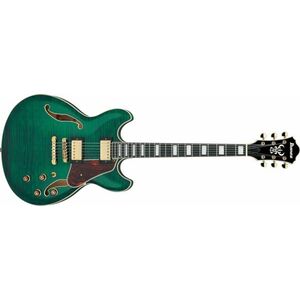 Ibanez AS93FM Transparent Moss Green kép
