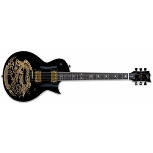 ESP LTD Will Adler WA Warbird Black Graphic kép