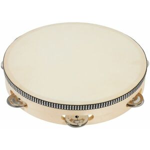 PP World Percussion Wooden Tambourine ~ 25cm Natural kép