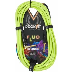 Bespeco ROCKIT FLUO Yellow 4, 5 m Right Angle kép