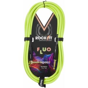 Bespeco ROCKIT FLUO Yellow 3 m Right Angle kép