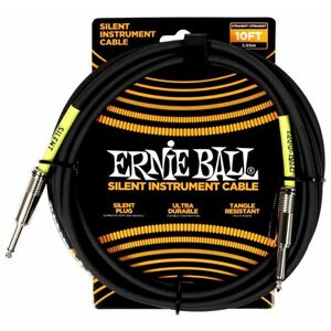 Ernie Ball Classic Silent Instrument Cable Straight/Straight 20ft Blac kép