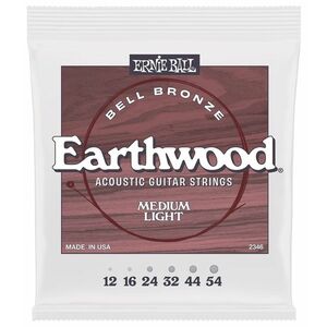 Ernie Ball Medium Light Earthwood Bell Bronze Acoustic 12-54 kép