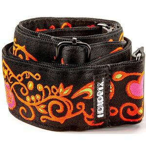Dunlop Jimi Hendrix Blacklight Monterey Orange Strap kép
