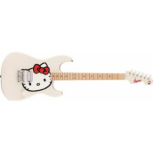 Fender Squier x Hello Kitty White Stratocaster kép