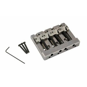 Fender HiMass String-Through Bass Bridge Brass Saddles Black Chrome kép
