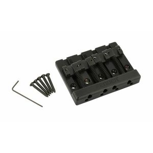 Fender HiMass Bass Bridge Zinc Saddles Black kép