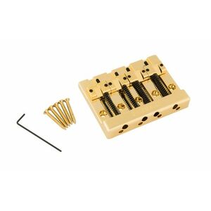 Fender HiMass Bass Bridge Brass Saddles Gold kép