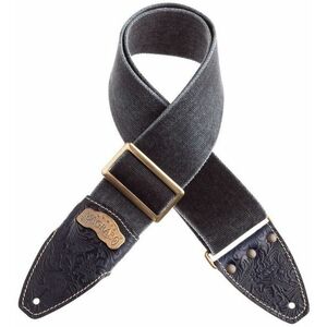 Magrabò Stripe SS Cotton Washed Black 8 cm, Flores Black kép