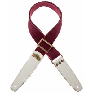 Magrabò Stripe SS Cotton Washed Bordeaux 5 cm, White kép