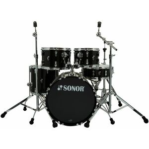 Sonor AQX Kids Black Midnight Sparkle 5 Piece Drum Set kép