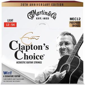 Martin Eric Clapton 20th Anniversary Strings Light kép