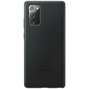 Galaxy Note 20 5G N981 Leather cover black (EF-VN980LBEGEU) kép