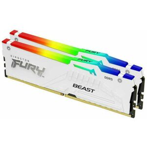 Kingston 32GB DDR5 5600MHz Fury Beast RGB White kép