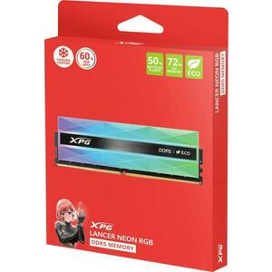 XPG Lancer NEON RGB 32GB (2x16GB) DDR5 6000MHz AX5U6000C3016G-DCLANRSG kép