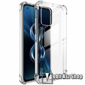 IMAK Silky szilikon védő tok / hátlap - ÁTLÁTSZÓ - ERŐS VÉDELEM! - képernyővédő fóliával! - ASUS Zenfone 8 (ZS590KS) - GYÁRI kép