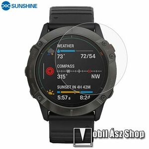 Garmin Fenix 6X, 6X Sapphire, 6X Pro, Tactix Delta, 6X Pro Solar 51mm, 6X Pro Sapphire, Enduro (51mm), Sunshine Hydrogel TPU okosóra képernyővédő fólia, Ultra Clear, Önregeneráló!, 1db kép