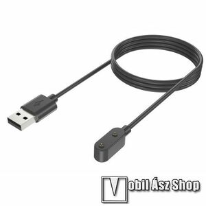 Okosóra mágneses USB töltő - 1m hosszú - FEKETE - Xplora X4 / Xplora X5 / Xplora X5 Play kép