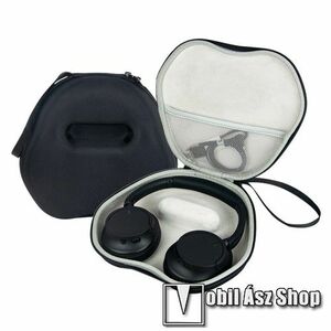 Sony WH-CH720N, Sony WH-CH520 fejhallgatóhoz tartó, hordozó táska, EVA ütődésálló, cipzáros, hálós zseb, puha belső, csuklópánt, 230 x 215 x 62mm, Erős védelem, Fekete kép