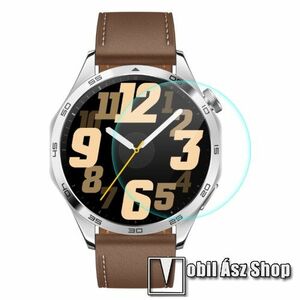 ENKAY HAT-PRINCE okosóra előlap védő karcálló edzett üveg - 1db - 0, 2 mm vékony, 9H, 2.15D, A képernyő sík részét védi - HUAWEI Watch GT 4 46mm - GYÁRI kép