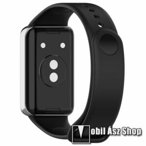Honor Band 9, Okosóra szíj, Szilikon, 101+118mm hosszú, Fekete kép