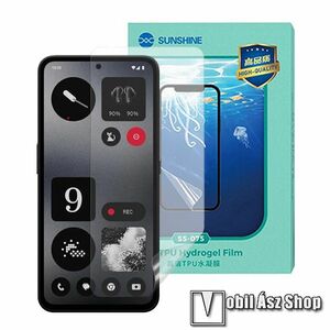 SUNSHINE Hydrogel TPU képernyővédő fólia - Ultra Clear, ÖNREGENERÁLÓ! - 1db, a teljes képernyőt védi - Nothing CMF Phone 1 - GYÁRI kép