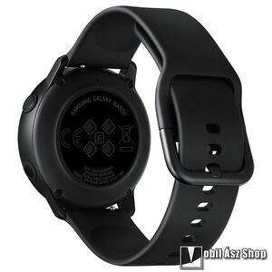 Okosóra szíj, Szilikon, 20mm széles, állítható méret, Fekete, Garmin Bounce, Forerunner 165, vívoactive 5, SAMSUNG Galaxy Watch7 40mm, Watch7 44mm, Watch FE, Watch Fit 3 Nylon, Xiaomi Haylou LS02 Pro kép