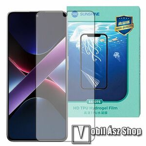 Xiaomi Poco X7 Pro 5G, Redmi Turbo 4 5G, SUNSHINE Hydrogel TPU képernyővédő fólia, Ultra Clear, ÖNREGENERÁLÓ!, 1db, a teljes képernyőt védi kép