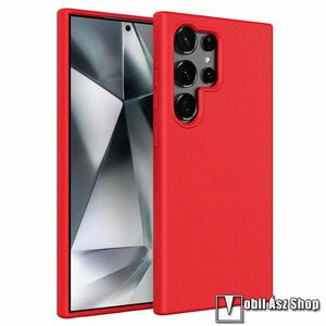 Samsung Galaxy S25 Ultra (SM-S938), Telefontok, Környezetbarát, Biológiailag lebomló, Szilikon, Matt, Piros kép