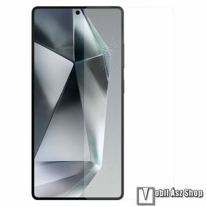 SAMSUNG Galaxy S25 Ultra, NILLKIN Amazing H+PRO előlap védő karcálló edzett üveg, 0.2mm, 9H, A képernyő sík részét védi, Felhelyezést segítő kerettel, Átlátszó kép