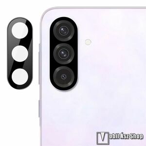 Samsung Galaxy A56 5G, Imak kamera lencsevédő üvegfólia, 1db, 9H, Arc Edges, Fekete kép