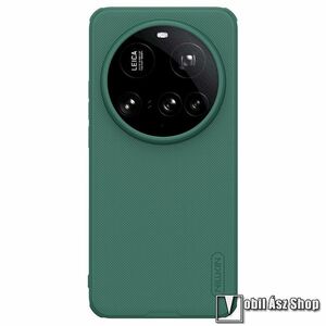 Xiaomi 15 Ultra, Nillkin Super Frosted Pro, Telefontok, Szilikon keret, Műanyag hátlap, Ütésálló, Zöld kép