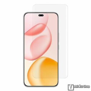 Honor 400 Pro, 3D Full Glue UV Liquid előlapvédő karcálló edzett üvegfólia, 3D, 9H, 0.3mm, UV lámpával, A teljes kijelzőt védi, Átlátszó kép
