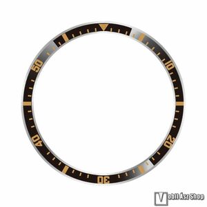 Xiaomi Watch S4, S3, Okosóra lünetta védő, Alumínium ötvözet, Fekete, Arany kép