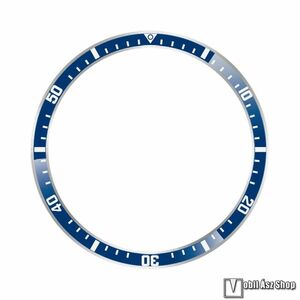 Xiaomi Watch S4, S3, Okosóra lünetta védő, Alumínium ötvözet, Kék, Fehér kép