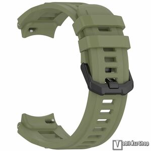 Xiaomi Amazfit T-Rex 3 Pro 48mm, Okosóra szíj, Szilikon, Csat, Sport, 96+127mm hosszú, Sötétzöld kép