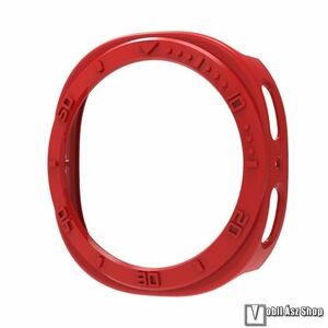 Samsung Galaxy Watch8 44mm, Okosóra műanyag védőtok, Bumper, Keret, Piros kép